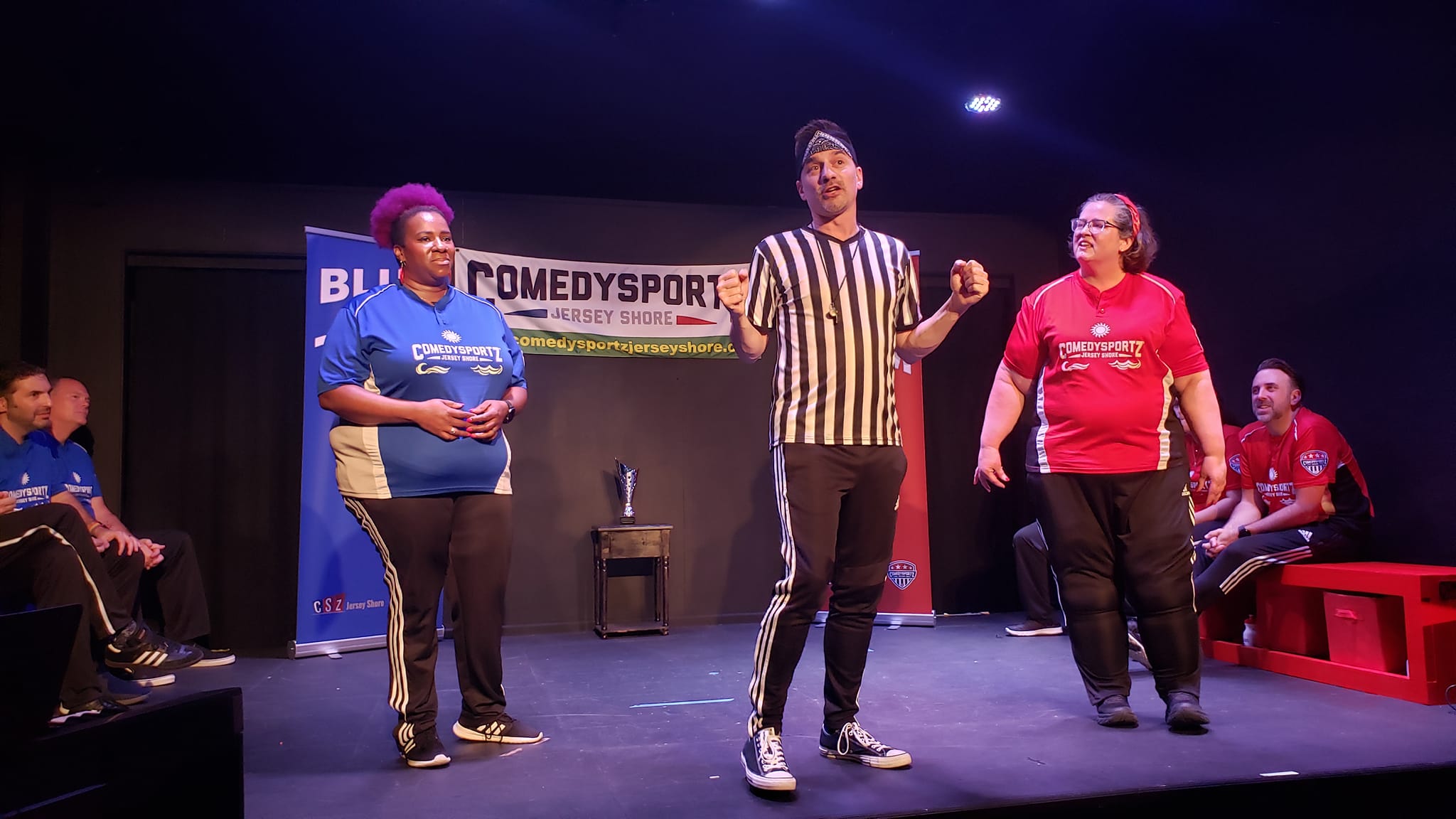 ComedySportz Jersey Shore improvisers on stage